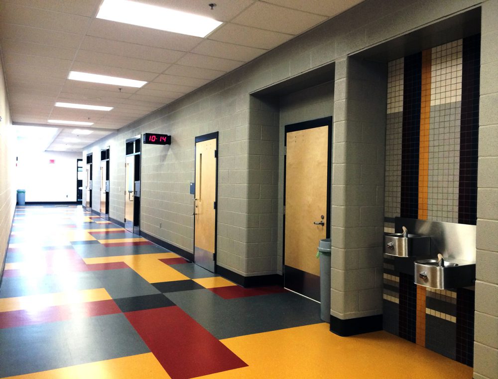 Jessie Clark Middle School Corridor