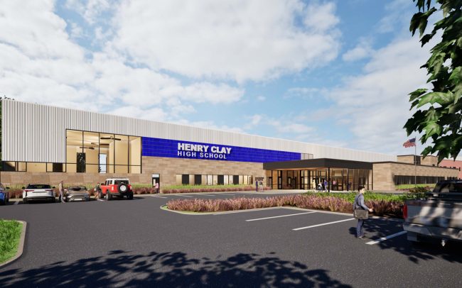 Henry Clay High School Rendering of Front Entrance